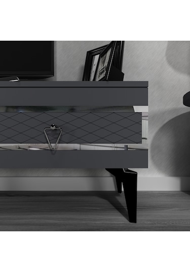 Zirve Üçgen Dolap,çekmece Metal Mobilya Kulbu 4 Adet Gümüş