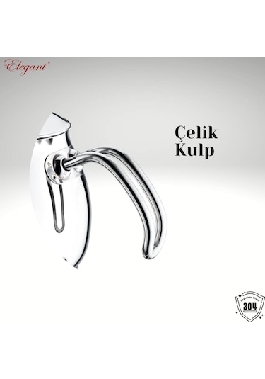 Küre Mini Boy Çelik Kulplu Çaydanlık Takımı Çelik