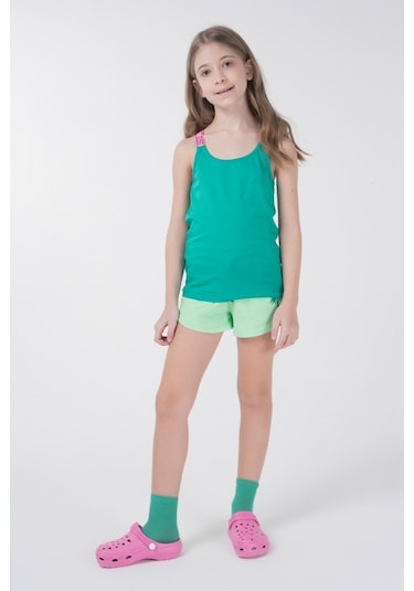 Brz Kids Kız Çocuk Şort Yeşil