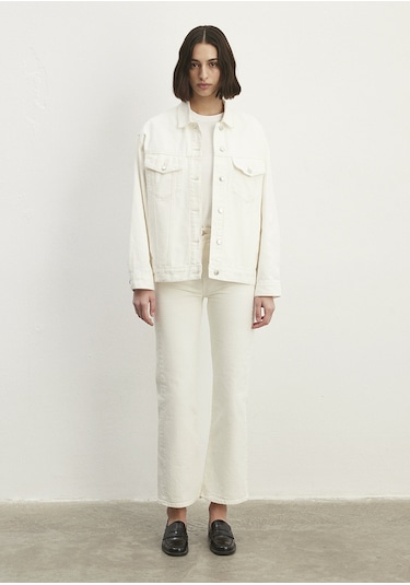 Mavi Luna Beyaz 90s Jean Ceket 1110177 84112 Beyaz