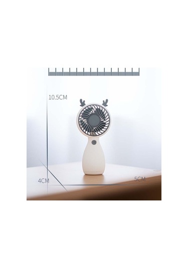 Soulader Taşınabilir Usb Mini Soğutucu Fan, 2'li Set, Kolay Taşıma İçin Kordonlu Tasarım, Şarj Edilebilir Portatif Klima