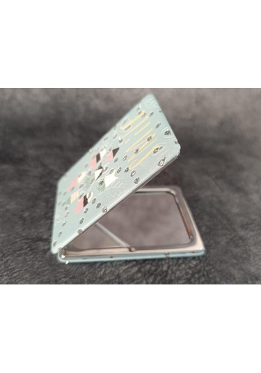 Cep Ayna Makyaj Çanta Seyahat Taşınabilir Ayna Kozmetik Büyüteç Kompakt Çok Renkli