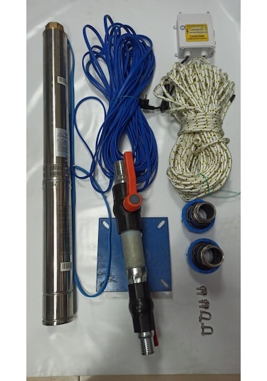 4Sdm4/24 3 Hp Alarko 25 Mt Yassi Kablolu Ve Panolu 50 Mt Halatli