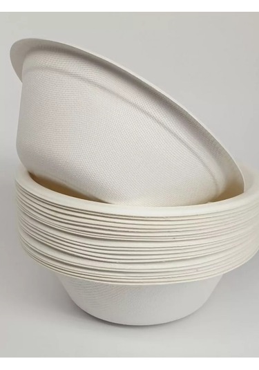 Klık-pıknık Bambudan Yapılmış Çorba Kasesi, 500 Ml, 20 Adet, Biorazlable Bambudan Yapılmış Çorba Kasesi, 500 Ml Hacmind 100 adet