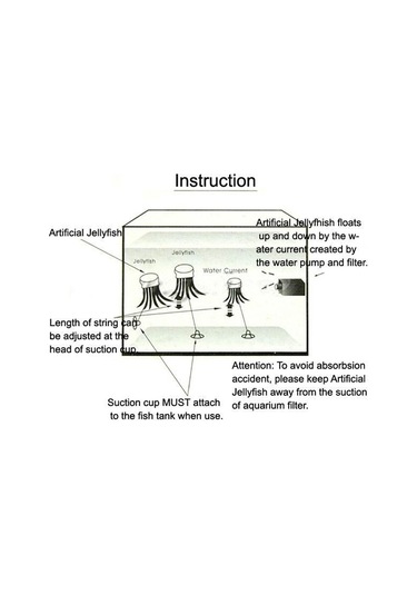 Sones Akvaryum Ürünleri Dekorasyon Silikon Simülasyon Floresan Vantuzlu Denizanası, Boyut: 8 20cm Yeşil