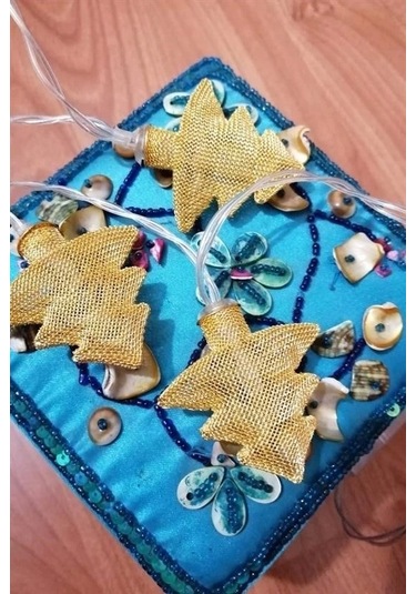 Buffer Metal Örgülü Çam Ağacı Şeklinde Günışığı Şerit Led Işık Zinciri Renk