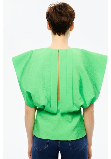 N23yn6062 Nocturne Bluz Yeşil