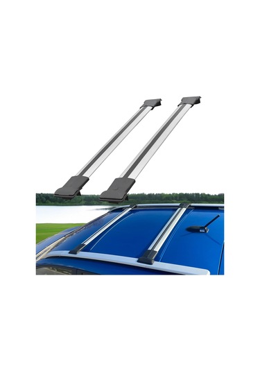 Dacia Logan Mcv 2007-2012 İçin Araca Özel Portbagaj Ara Atkısı, Ekipman Taşıyıcı Çapraz Barlar 2 Adet - Gri