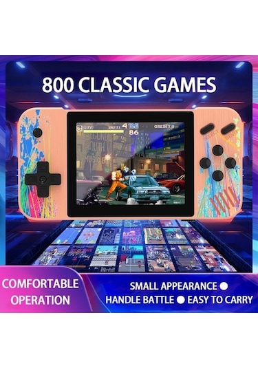 Trendooze Oyunlu Macaron Konsolu G3 El 800 3.5 Hb