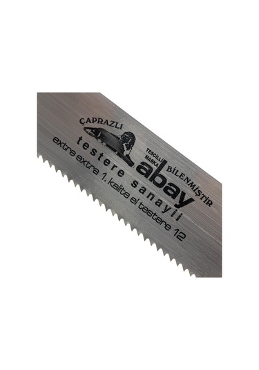 Abay El01 Ekstra Bilenmiş Ahşap El Testeresi No:12 Çaprazlı 30 Cm