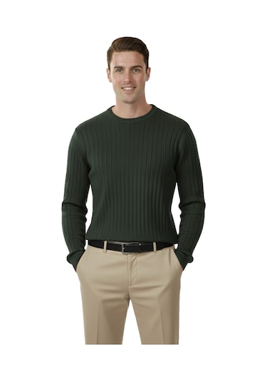 Deepsea Erkek Haki Rahat Kalıp Çizgi Dokulu Triko Kazak Şık & Modern Tasarım 2605432 Haki Deepsea Erkek Haki Rahat Kalıp Çizgi Dokulu Triko Kazak Şık & Modern Tasarım 2605432 Haki