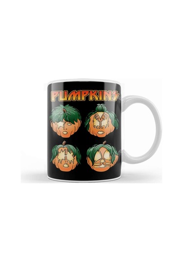 Halloween Pumpkins Kupa Bardak Porselen Karışık