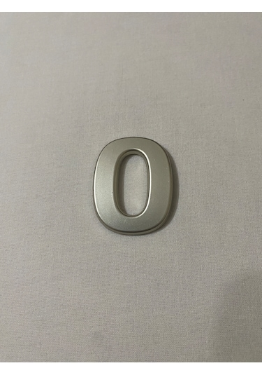 0 Sıfır Numara Yapışkanlı Daire Bina Villa Kapı Numarası Sarı Gold 4 Cmx5cm No:0 Plastik