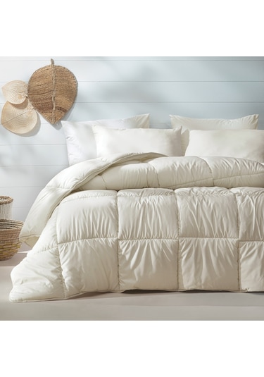 Yataş Bedding Macaron Tek Kişilik Yorgan Yastık Seti Krem