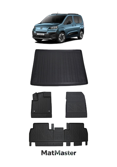 Fiat Doblo 2025 Model 5d Premium Ekstra Havuzlu Paspas Ve Bagaj Havuzu Set