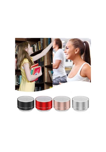 Suofeng Usb Şarjlı Mini Bluetooth Hoparlör, Hifi Subwoofer, Tf Kart Desteği, Ev/araç İçin, Siyah/gümüş/pembe Altın/kırmızı