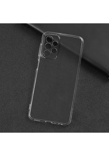 Zore Galaxy Uyumlu A23 Kılıf Msra Süper Silikon Kapak - Renksiz Renksiz