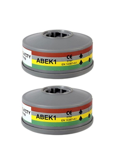 Maxsafety Yyf-110 Yarım Yüz Gaz Maskesi Filtresi Abek1 1 Çift