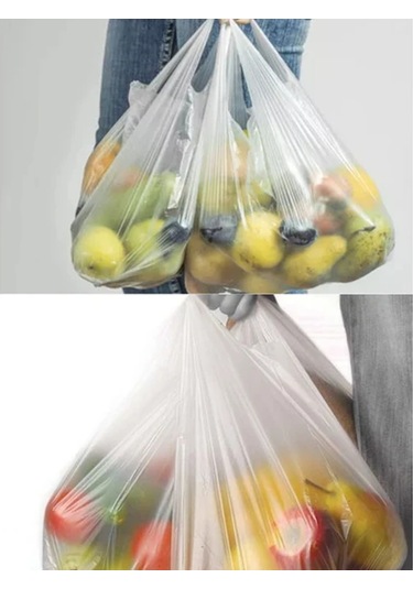 Şeffaf Atlet Poşet Küçük Boy 24x43 Cm 1 Paket Takriben 300 Adet