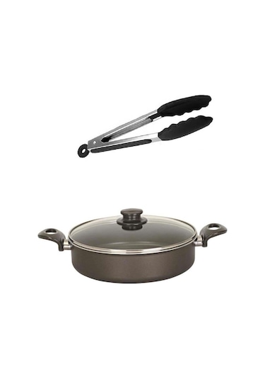 Mehtap Teflon Karnıyarık 22 Cm Ve Altabi Silikon Servis Maşası