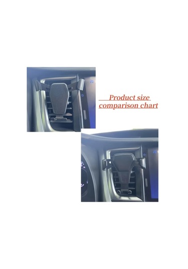 Primepickings Siyah Yerçekimli Araç Tutucu - Titreme Önleyici Fabrika Navigasyon Telefon Askısı