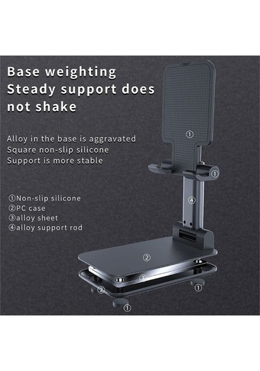 Ultratekno Profesyonel İki Kademeli Telefon & Tablet Tutucu Stand Wa