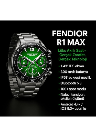Fendior R1 Max 1.43" Ekran Akıllı Saat