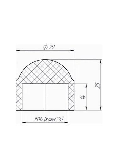Lamel66 M16 Cıvata Ve Somun Kapakları, 10 Adet 304316127 Siyah