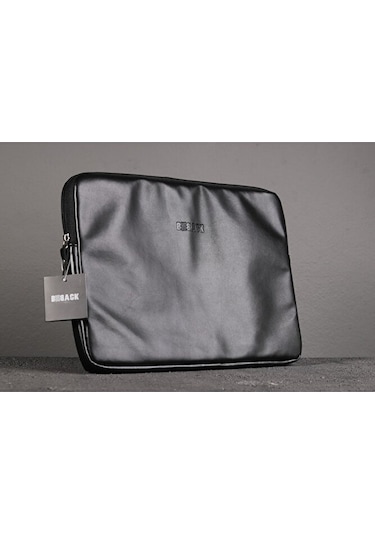 Laptop Kılıfı Suni Deri Iç Ölçüleri: 27x37 Cm Siyah