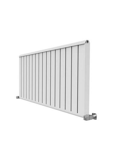 600x1272 Armoni Yatay Alüminyum Radyatör Snow White Beyaz