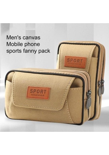 Haki Bel Çantası Çok İşlevli Depolama A Haki