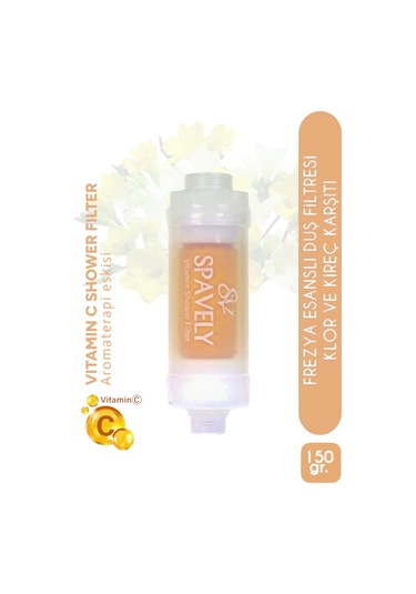 Spavely Frezya Çiçeği Duş Başlığı Filtresi Arıtması Güney Kore Menşei Klor Kireç Karşıtı Hoş Kokulu 150 Gr Beyaz
