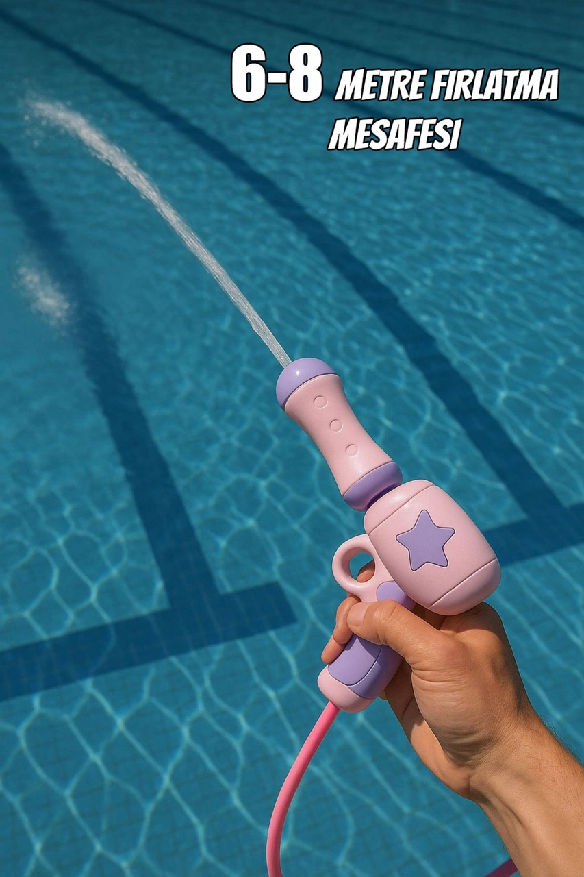 Sırt Çantalı Sırta Takılabilen Pompalı Su Tabancası 2000ml Kapasite