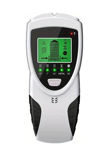 Chuangyinshop Beyaz 5'li 1 Multifonksiyonlu Duvar Dedektörü Lcd Ekran Sesli Alarm Metal Ahşap Dedektörü