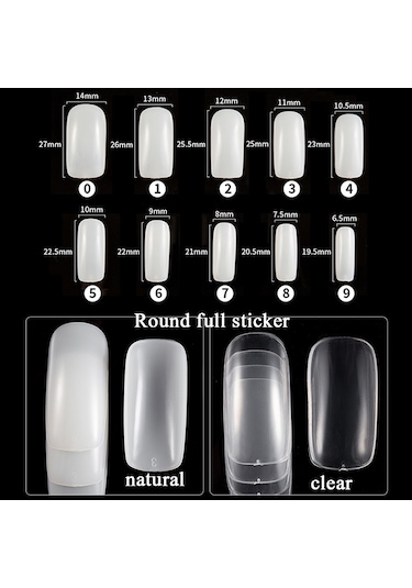 Sones Manikür Alet Seti Tırnak Kelime Kesim Seti, Özellikler: Şeffaf Tam Direk Büyük Set