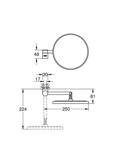 Grohe Selection Makyaj Aynası 41077000