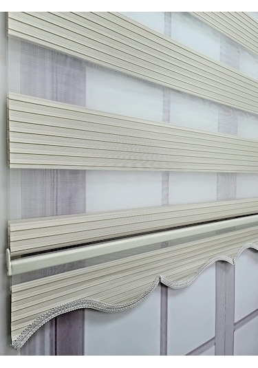 Bbb Pliseli Stor Zebra Perde Sert Plastik Kasalı