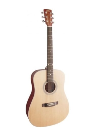 Sx Sd204 Dreadnought Akustik Gitar Parlak Natural