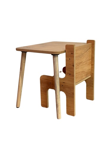 Industrial Living Çocuk Oyun, Aktivite Ve Etkinlik Masası - 49x49 Ceviz - Ceviz