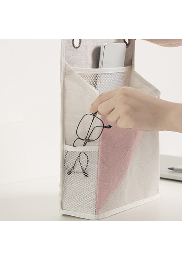 Suntek Duvara Asılan Düzenleyici Çanta Yurt Odası Mutfak Pembe