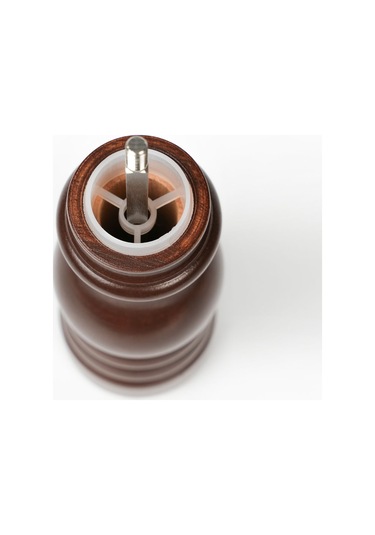 Kahverengi Ahşap Tuz Ve Karabiber El Değirmeni Öğütücü Grinder 18 Cm Koyu Kahverengi