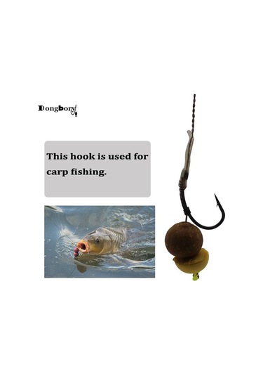 100 Adet Teflon Kaplı Eğri Saplı Sazan Kancaları Dikenli Ağır Dövme Kimyasal Olarak Bilenmiş Sazan Balıkçılık Kanca Mat Siyah Kanca Noktası 4