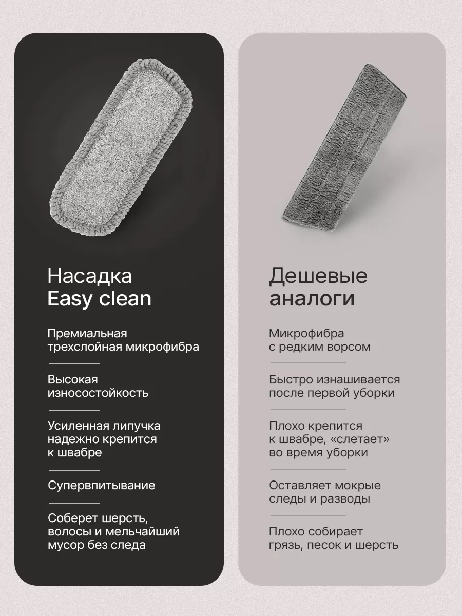 Easy Clean 2 Adet Püskürtmeli Mop Başlığı 201304545