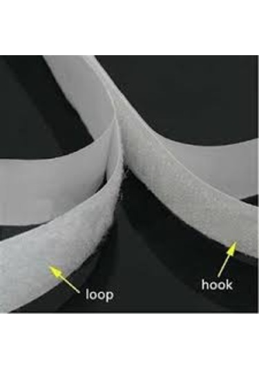 1 Mt Beyaz Yapışkanlı Cırt Bant 2 Cm Genişlikde