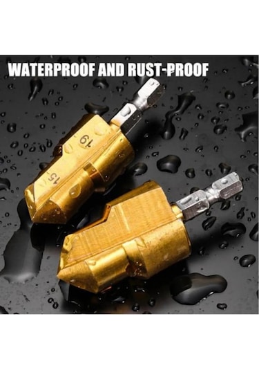 Merttools 3 Parça Havşa Matkap Uç Boru Genişletme Raybalama Uç 20-25-32