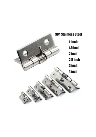 Novahub 1/1.5/2/2.5/3/4inç Yaylı Menteşeler 2 Adet Kapı Menteşeleri 2 Adet 2 Adet