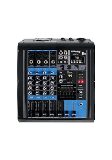 König KA-4701 2x350 4 Kanal USB  SD Bluetooth Power Mixer