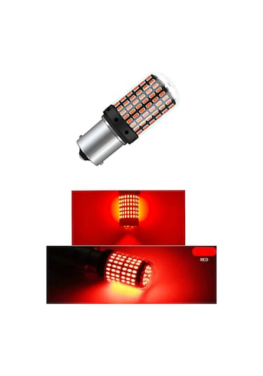 P21w 144 Ledli Ultra Parlak Geri Vites Park Ampül Tek Duy Kırmızı