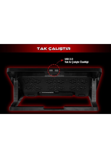 Inca INC-601GMS 6 Fanlı 7" - 17" Gaming Notebook Soğutucu