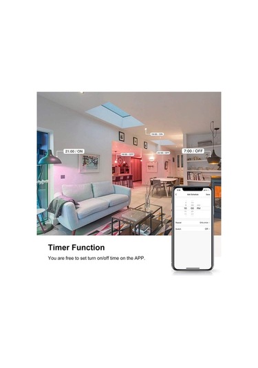 Didadodo Sesle Kontrolü Akıllı Ampul: Google Home & Echo Uyumlu, 16 Milyon Renk, Zamanlayıcı, Enerji Tasarrufu Çok Renkli Çok Renkli